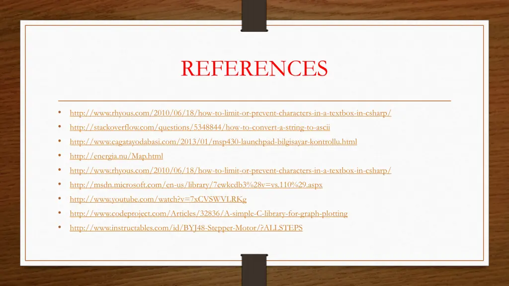 references