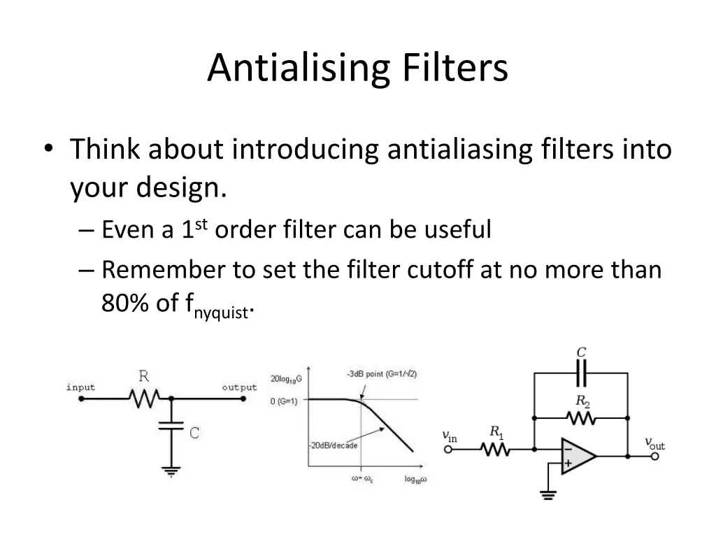 antialising filters