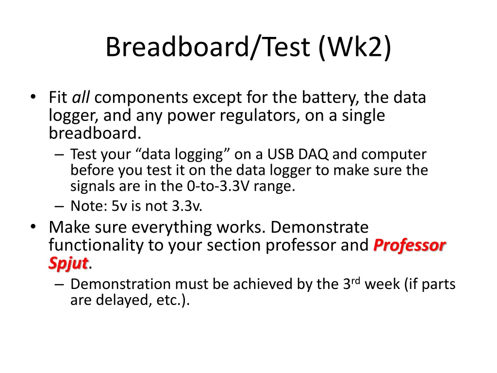 breadboard test wk2
