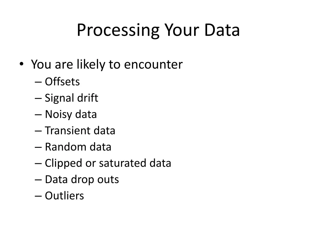 processing your data