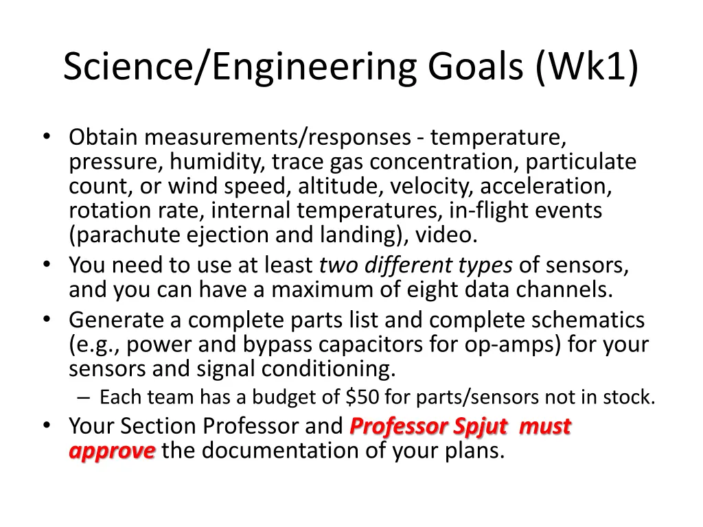 science engineering goals wk1