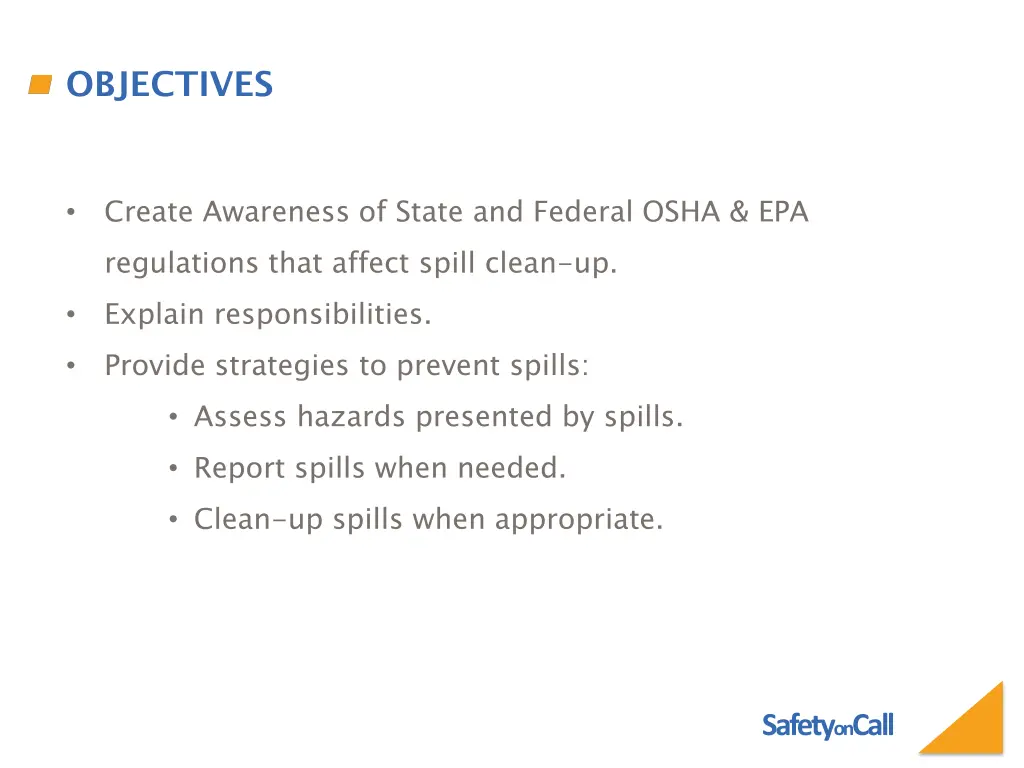 objectives