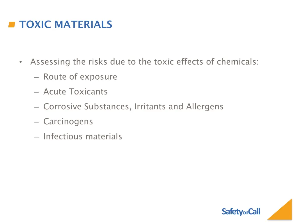toxic materials