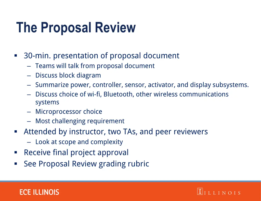 the proposal review