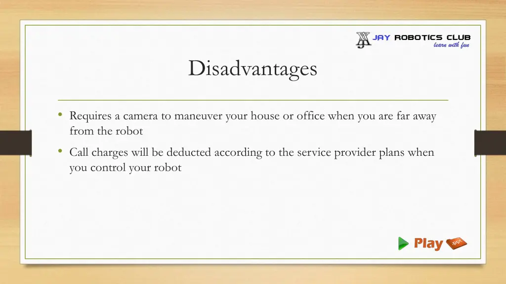 disadvantages