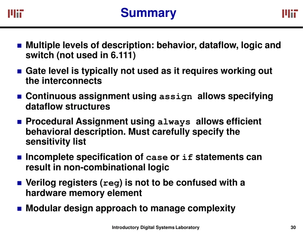 summary