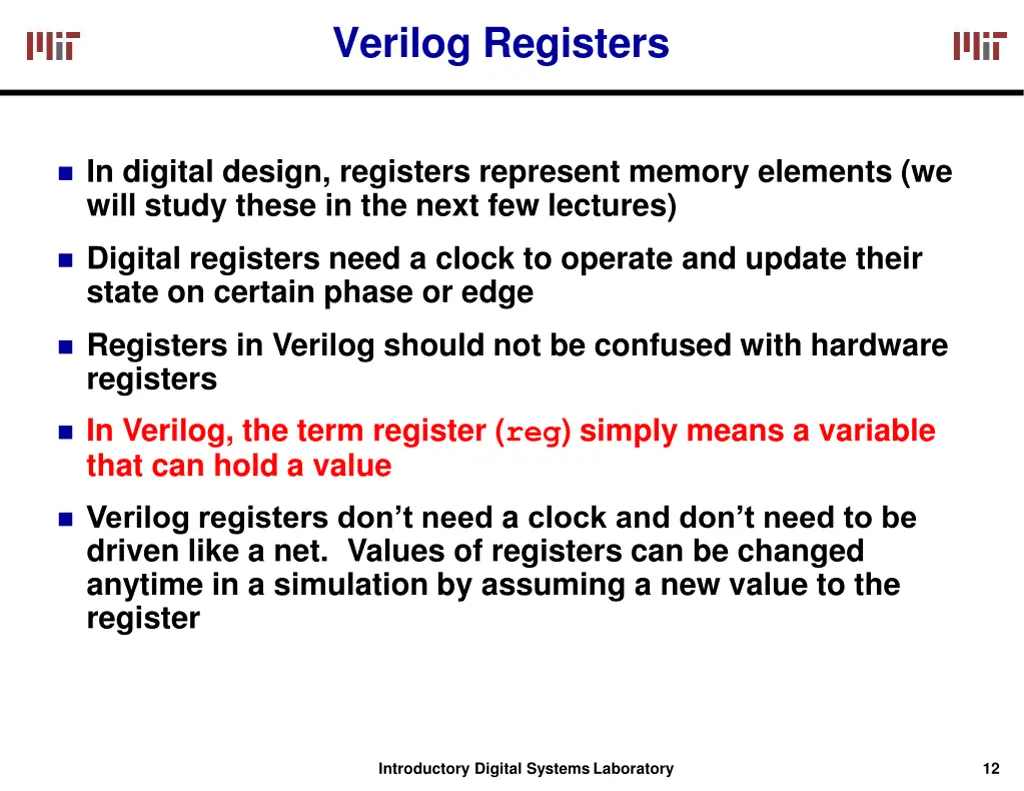 verilog registers