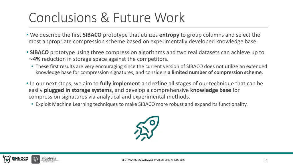conclusions future work