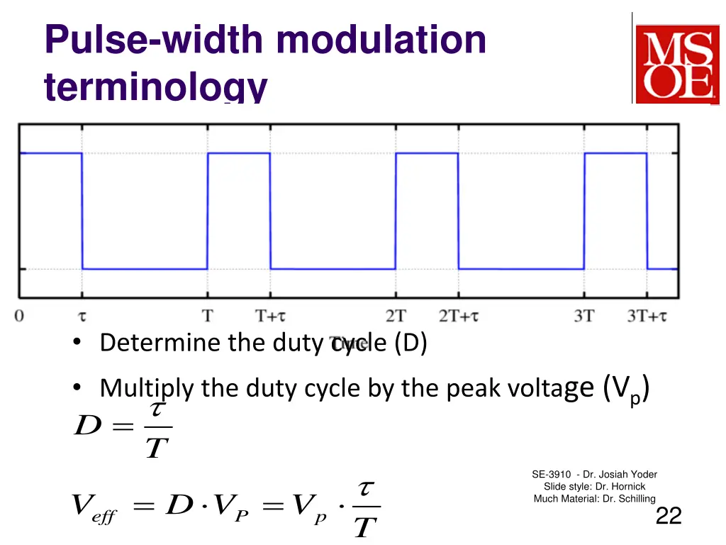 pulse width modulation terminology