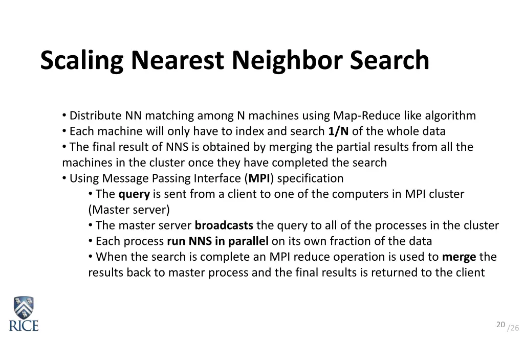 scaling nearest neighbor search 1