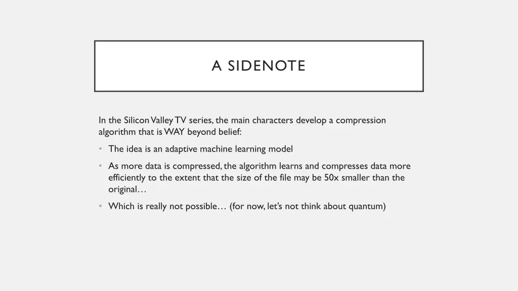 a sidenote