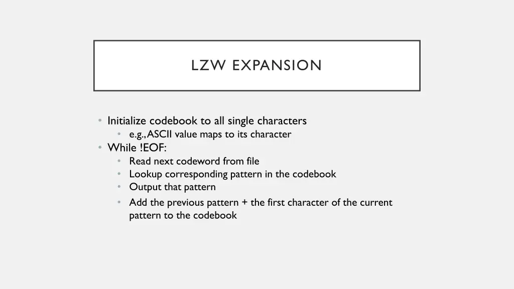 lzw expansion