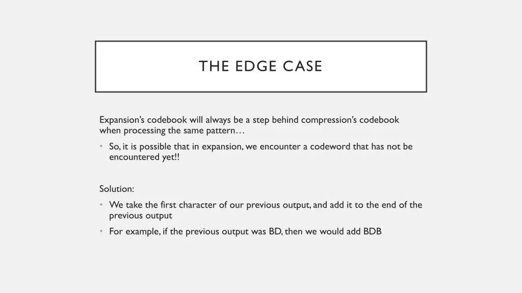 the edge case