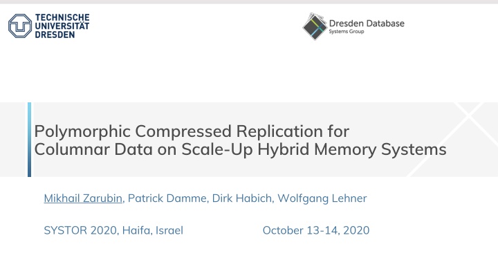 polymorphic compressed replication for columnar