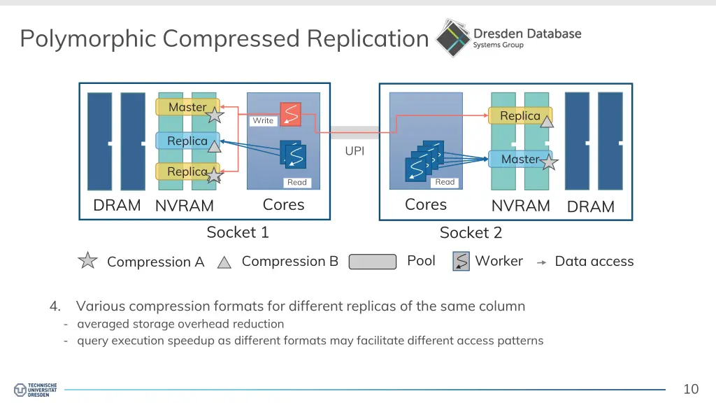polymorphic compressed replication