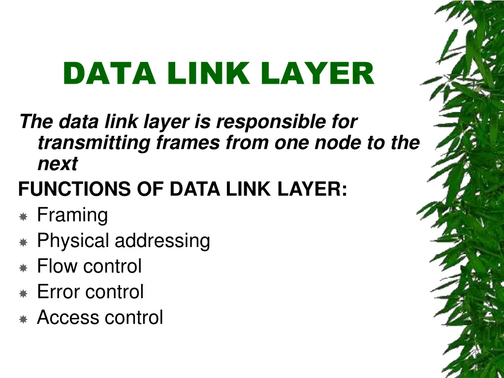 data link layer