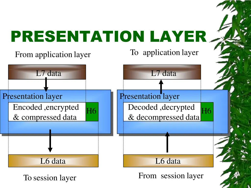 presentation layer from applicationlayer