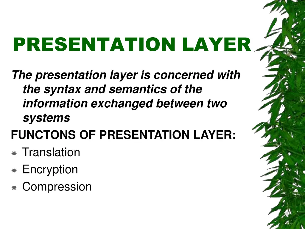 presentation layer