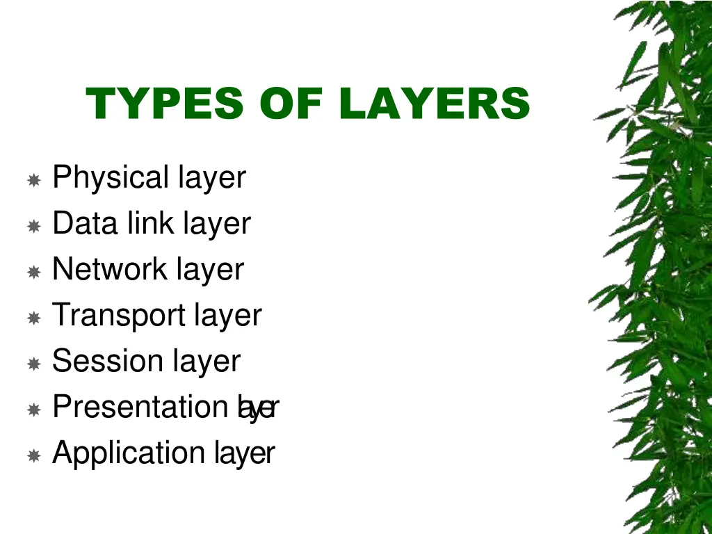 types of layers