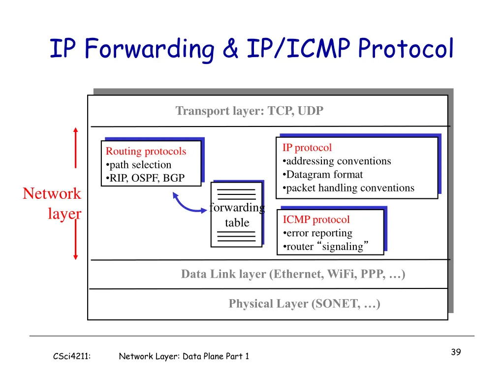 ip forwarding ip icmp protocol