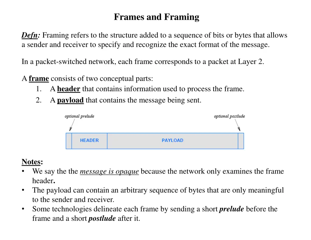 frames and framing