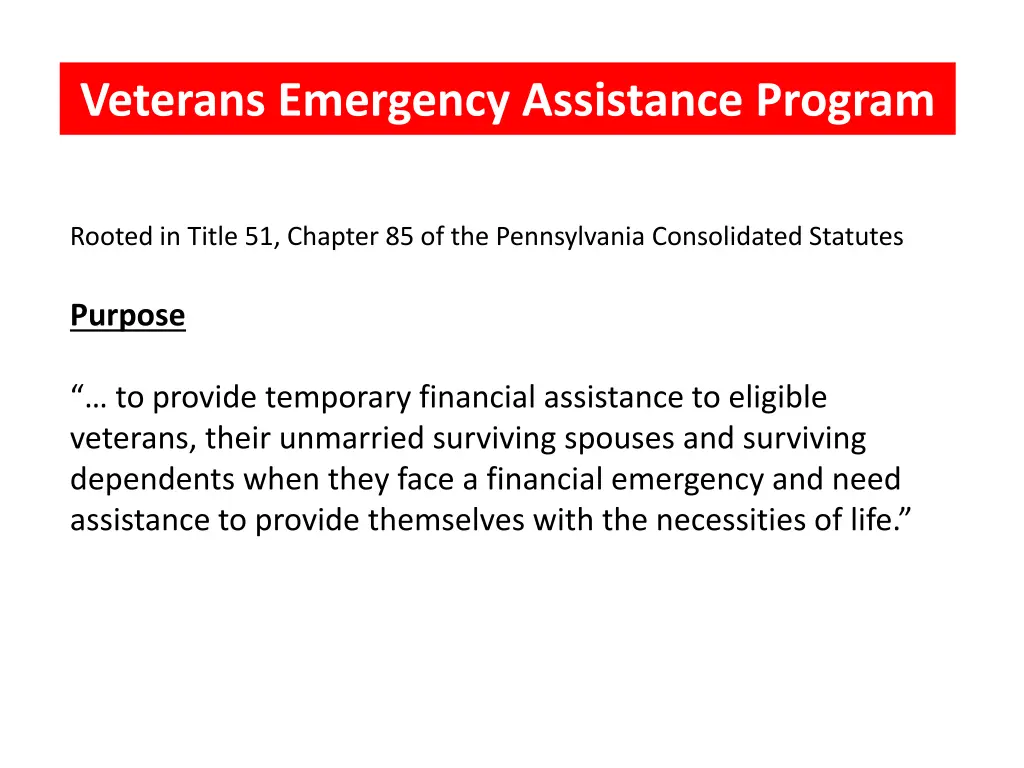 veterans emergency assistance veterans emergency