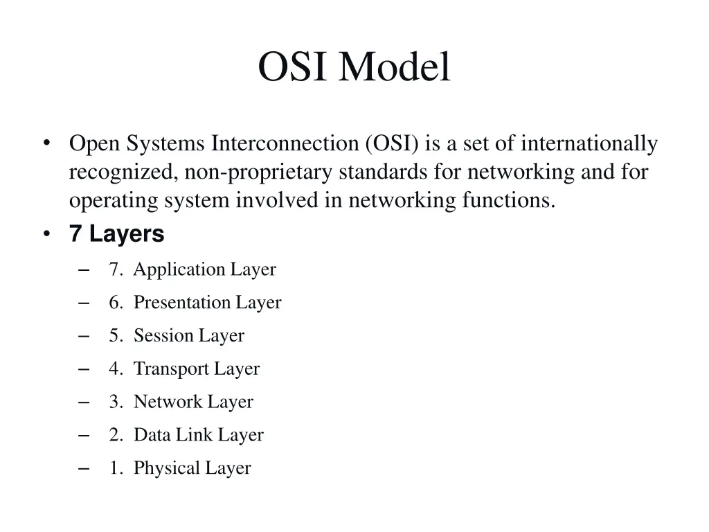 osi model