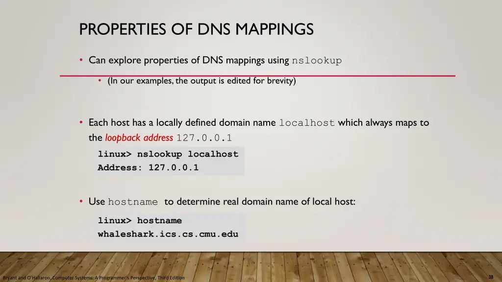 properties of dns mappings