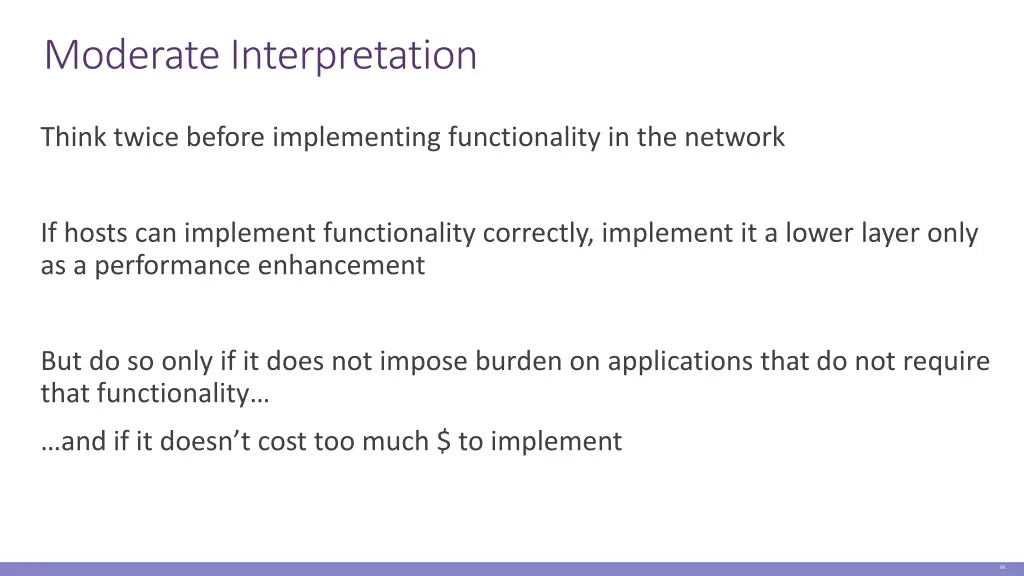 moderate interpretation