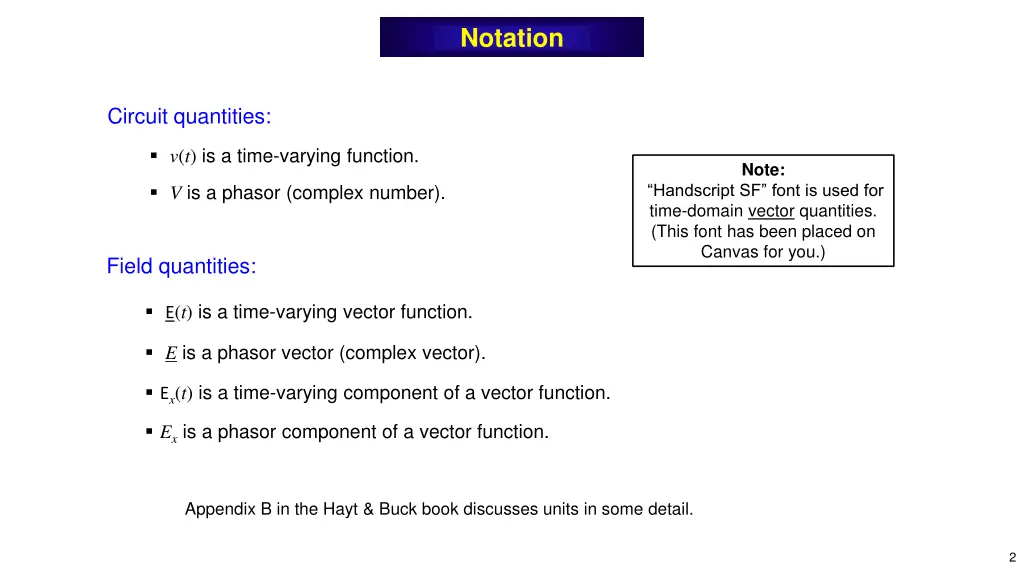 notation