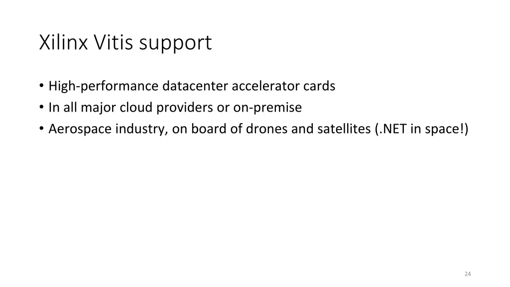xilinx vitis support