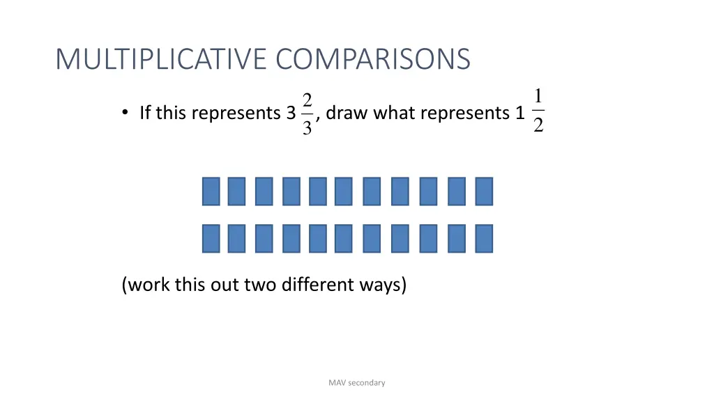 multiplicative comparisons