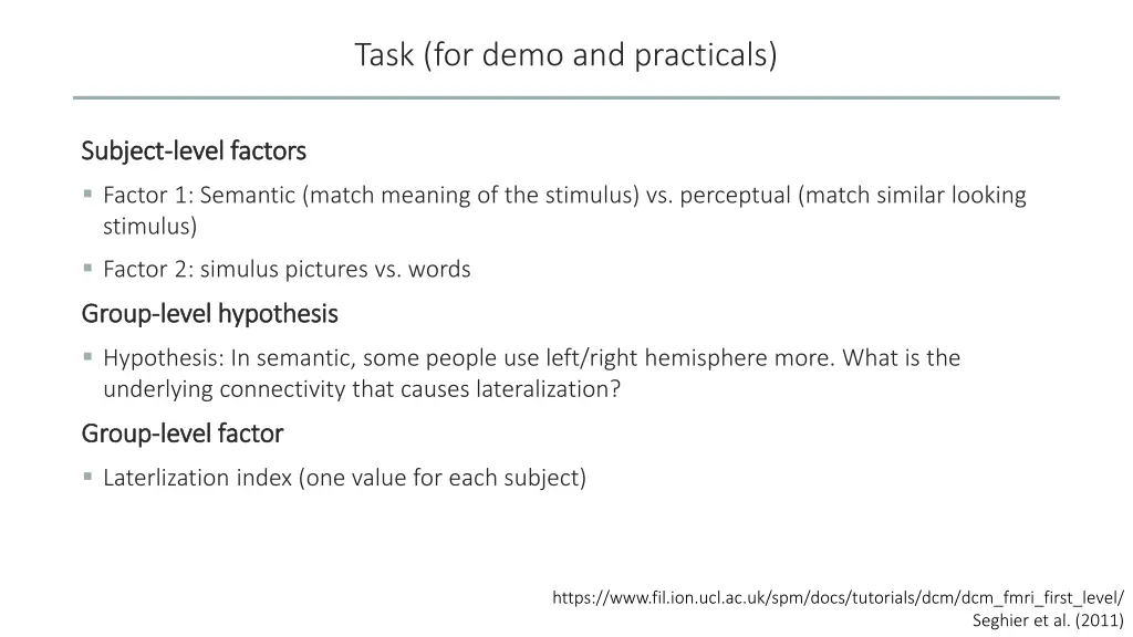 task for demo and practicals 1
