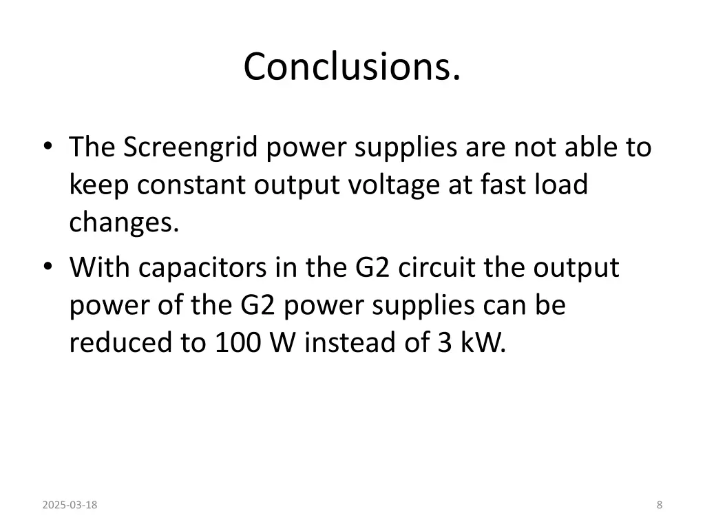conclusions