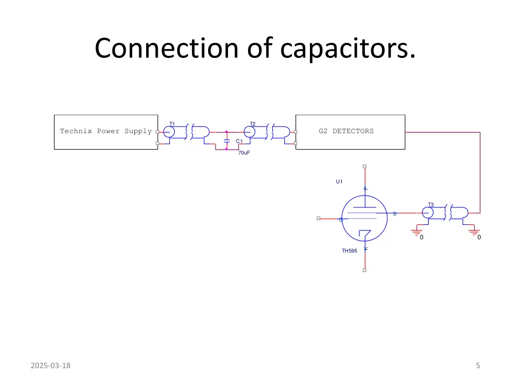 connection of capacitors