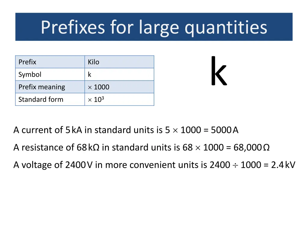 prefixes for large quantities