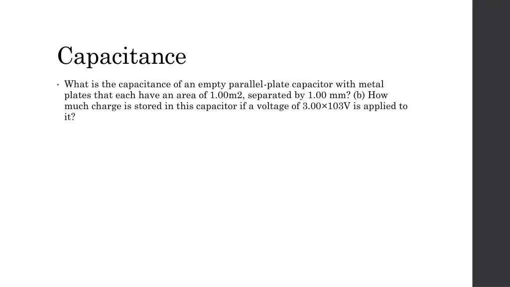 capacitance