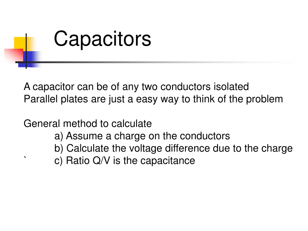 capacitors