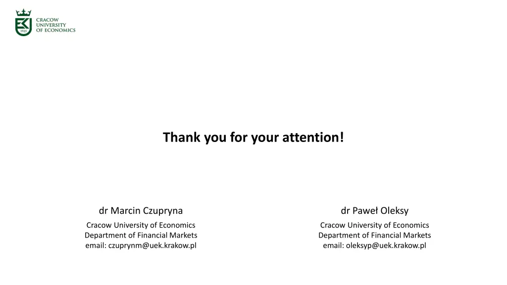 thank you for your attention
