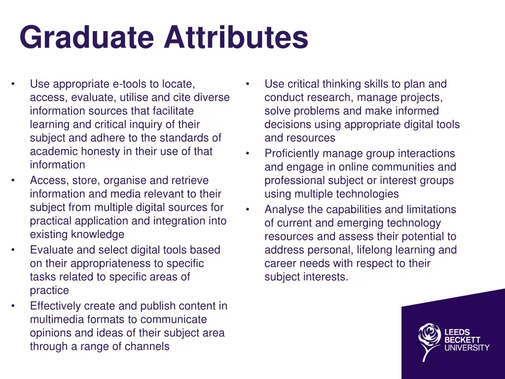 graduate attributes