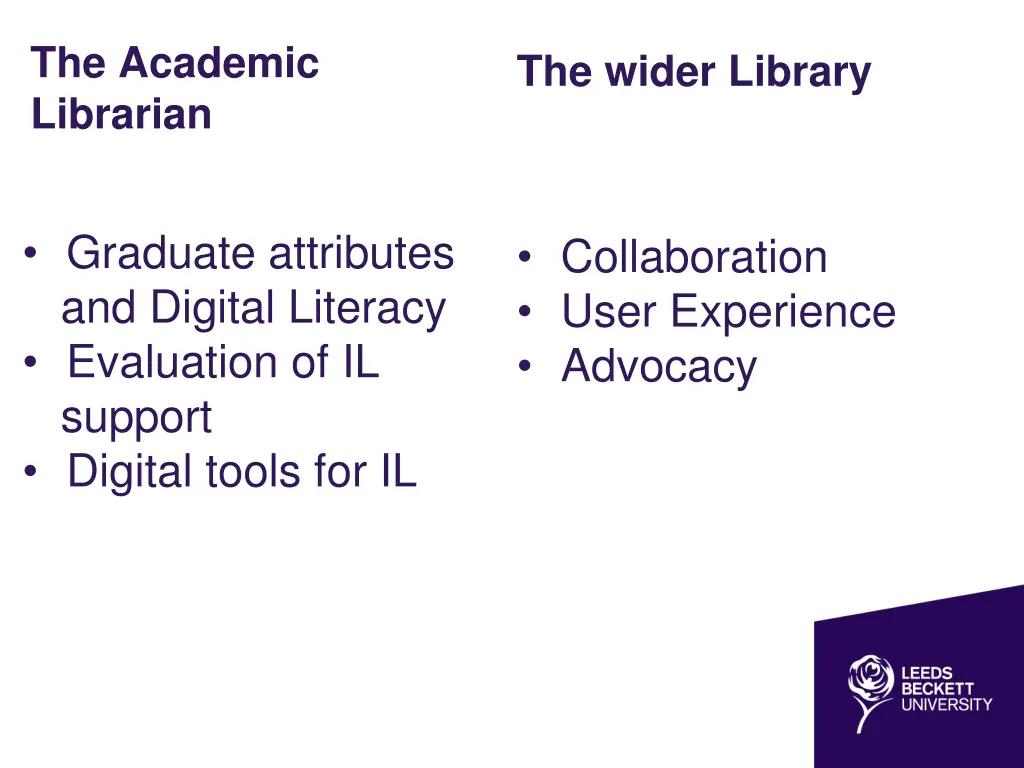 the academic librarian
