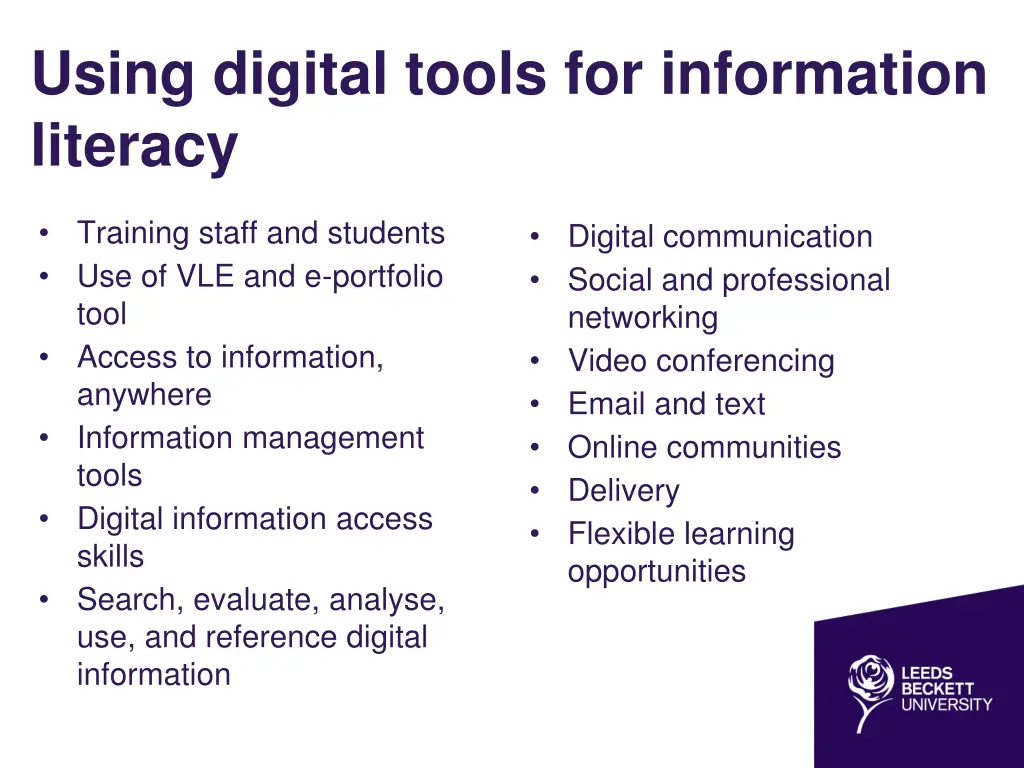 using digital tools for information literacy