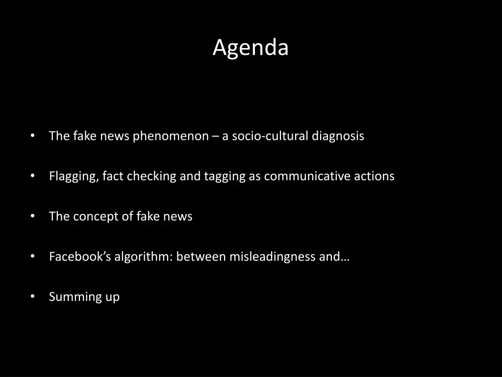 agenda