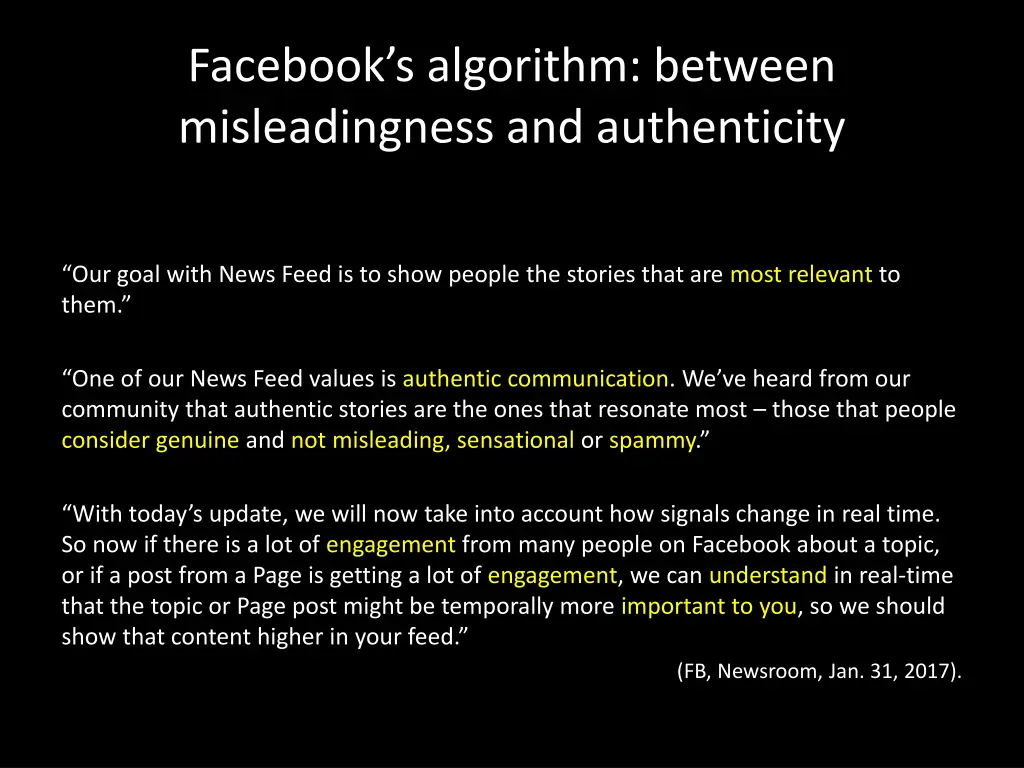 facebook s algorithm between misleadingness