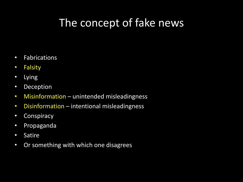 the concept of fake news 1