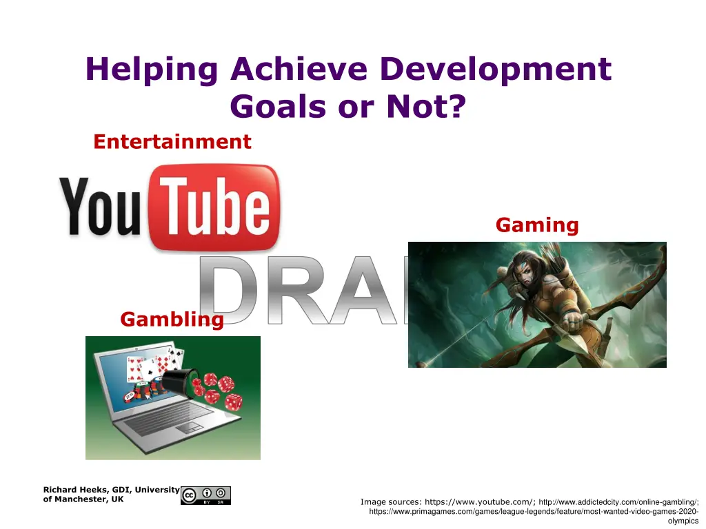 helping achieve development goals