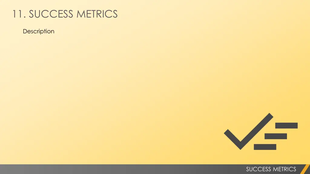 11 success metrics