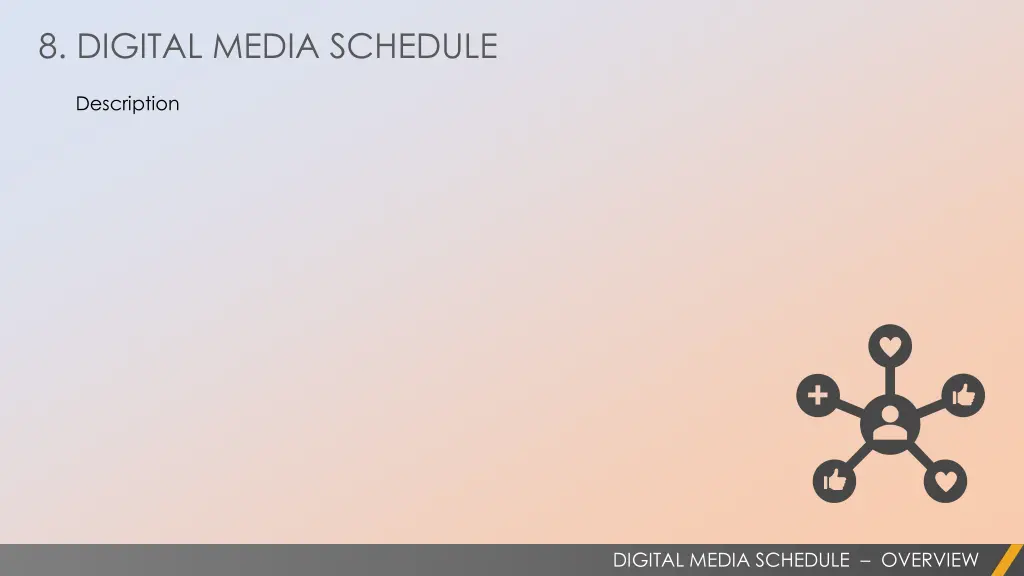8 digital media schedule