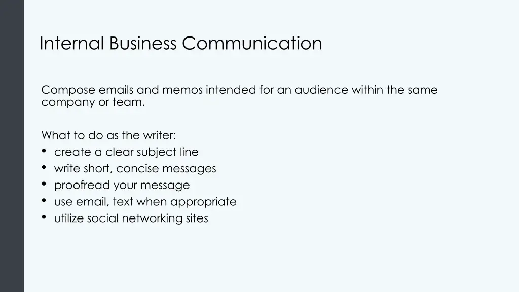 internal business communication