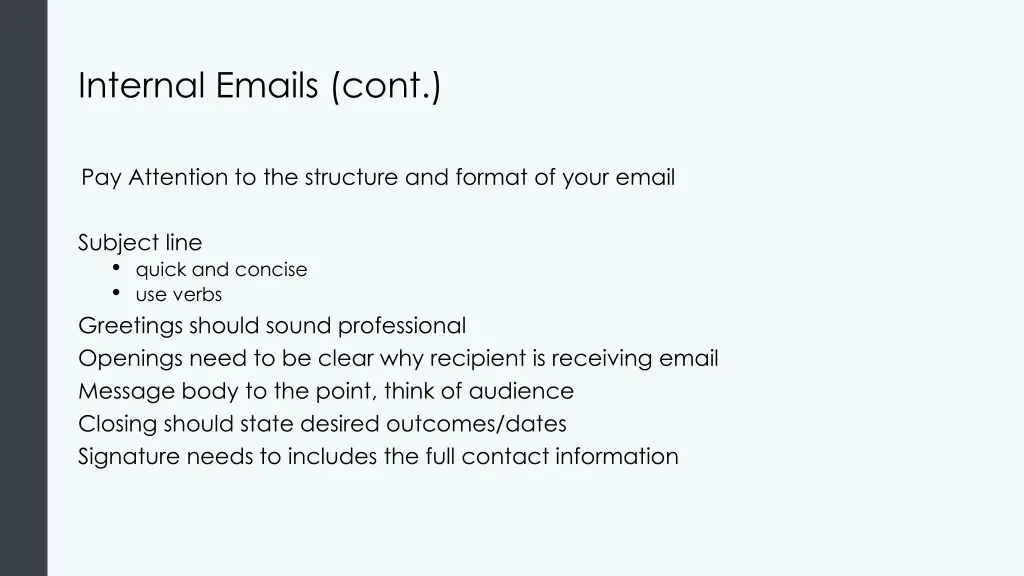 internal emails cont